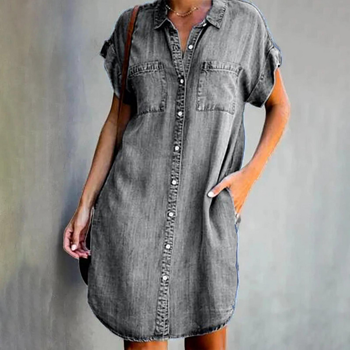 W&W Mode | Elegantes Denim Kleid