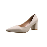 Damen elegante Blockabsatz Pumps WW