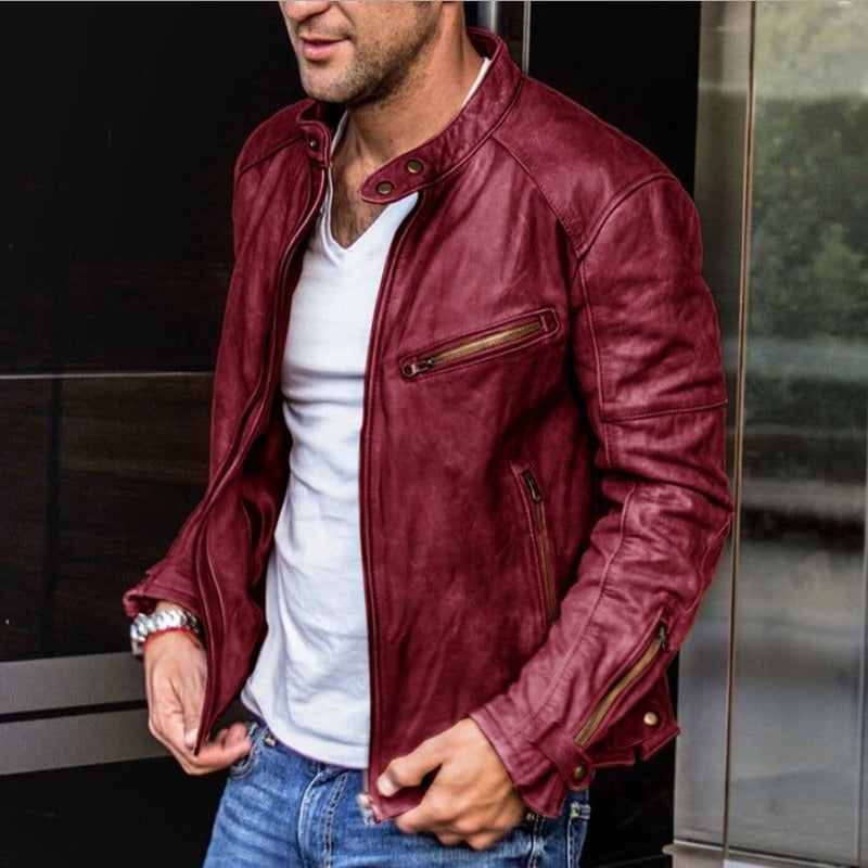 W&W Mode - vielseitige Lederjacke für Männer