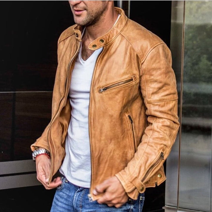 W&W Mode | Männliche Lederjacke Für Männer