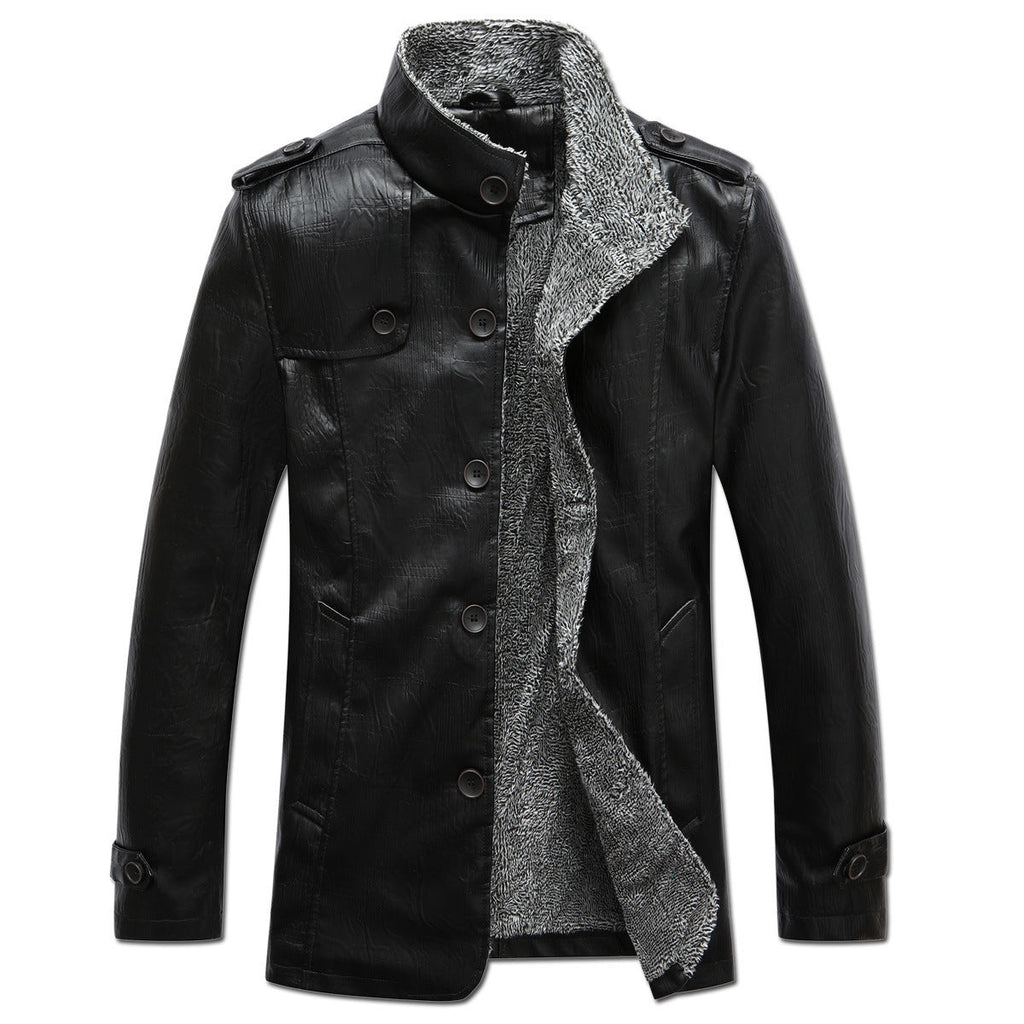 WW | Herren Lederjacke Mit Fleecefutter