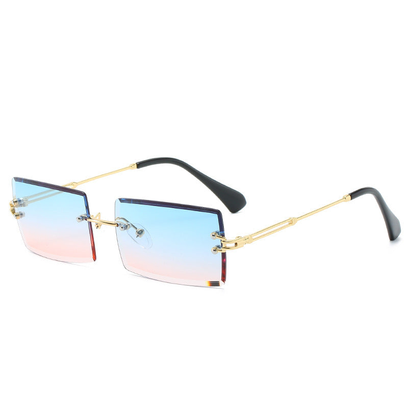 WW | Modische Rechteckige Sonnenbrille Im Retro Stil