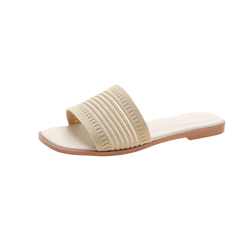 Damen Slides mit elegantem Riemendesign und bequemer Innensohle WW