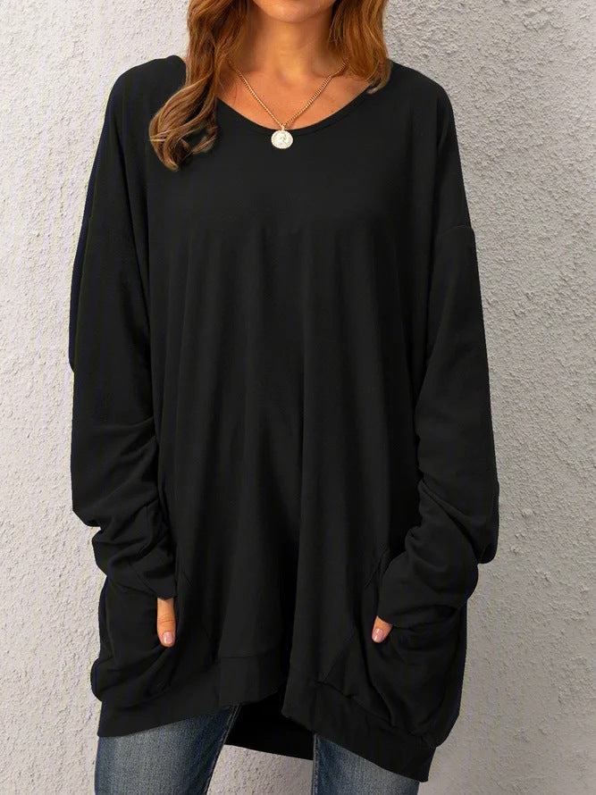 WW | Bequem Lockere Lange Bluse