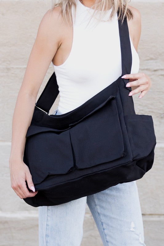 WW | Nova Übergröße Canvas Messenger Bag