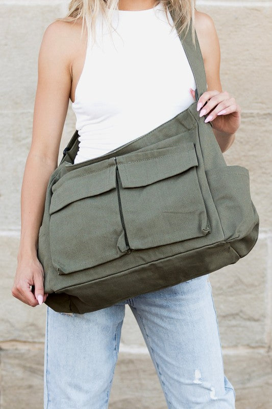 WW | Nova Übergröße Canvas Messenger Bag