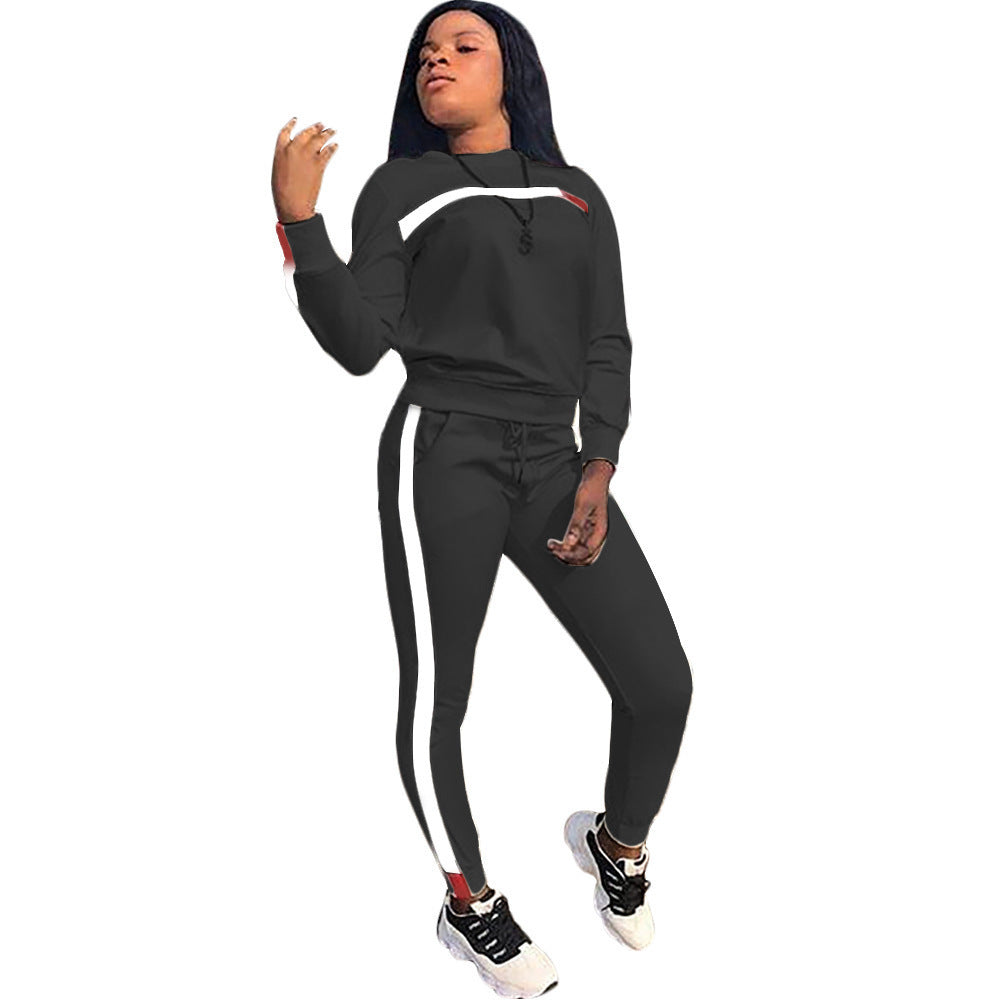 Damen sportliches Freizeit-Set mit atmungsaktivem Material und elastischem Bund WW