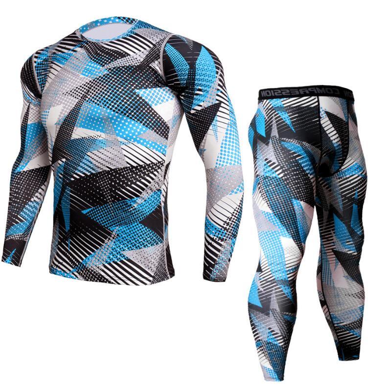 WW | Camouflage Jogginganzug Mit Kompression Für Herren