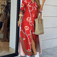 WW | Frühjahr und Sommermode sexy Bluse langer Rock Kleid