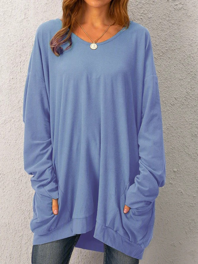 WW | Bequem Lockere Lange Bluse