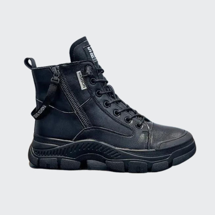 W&W Mode - Elegante High-Top-Sneakerstiefel mit Reißverschluss