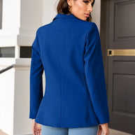 WW | Stilvolle Herbst Klassische Business Blazer mit Seitentaschen für Frauen
