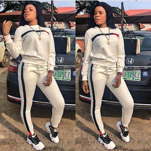 Damen sportliches Freizeit-Set mit atmungsaktivem Material und elastischem Bund WW