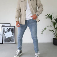 WW | Premium-Jacke mit Knopfverschluss für Herren | Stylische und bequeme Jacke