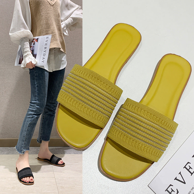Damen Slides mit elegantem Riemendesign und bequemer Innensohle WW