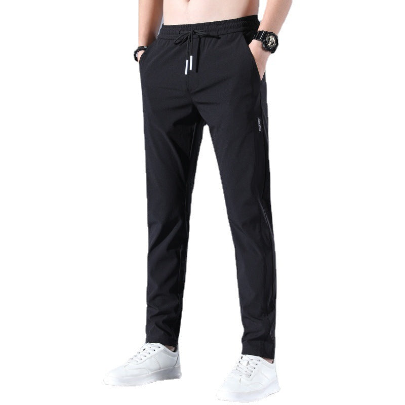 WW | Atmungsaktive Gerade Sporthose Aus Sommer Eis Seide Für Herren