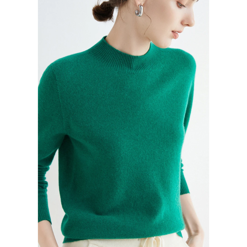 W&W Mode | Cashmere Pullover Damen Rundhals Weicher und Leichter Strickpullover