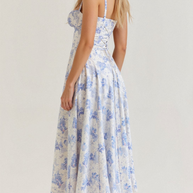 WW | Blumen Kleid für Frauen Midi