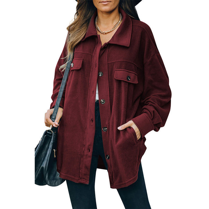 W&W Mode | Fleece-Knopf-Jacke