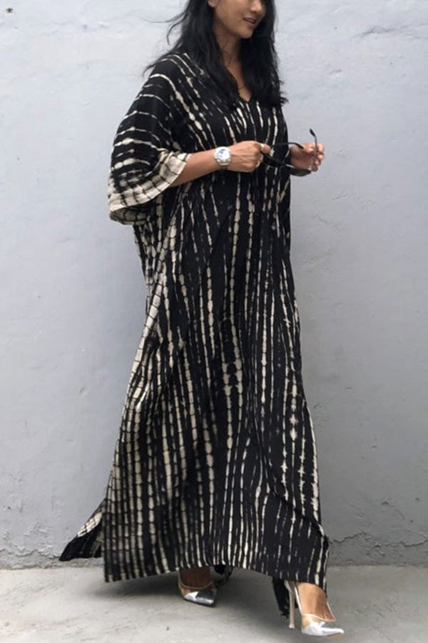 W&W Mode Freely – Lockeres Überwurfkleid im Batik-Boho-Stil