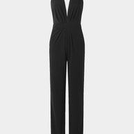 WW | Tiefer V-Ausschnitt Ärmelloser Breiter Bein Jumpsuit