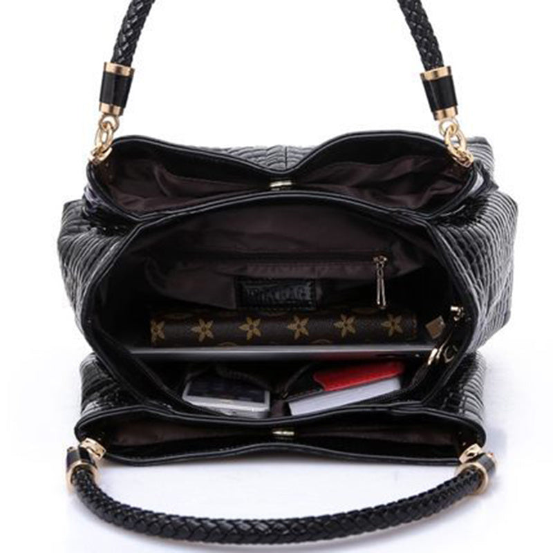WW | Schultertasche Mit Krokodil Muster