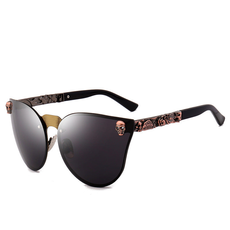 W&W Mode | Skull Sonnenbrille Aus Metall