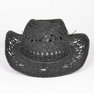 WW | Häkelstroh Cowboyhut