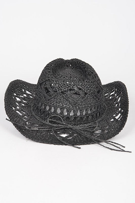 WW | Häkelstroh Cowboyhut