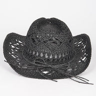 WW | Häkelstroh Cowboyhut