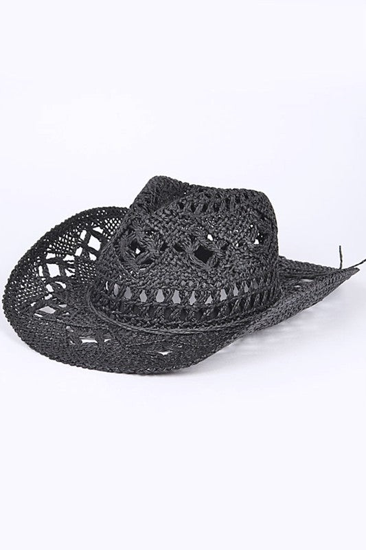 WW | Häkelstroh Cowboyhut