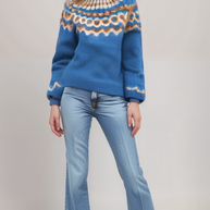 WW | Nordische Strickjacke mit Muster Acryl Warm, Zeitlos