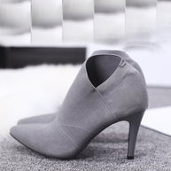 WW | Damenschuhe für Jugendliche Höhe 8,5 cm Absatz Material Stiefel