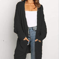 Damen Strickcardigan mit großzügigen Taschen und lockerer Passform WW