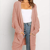 Damen Strickcardigan mit großzügigen Taschen und lockerer Passform WW