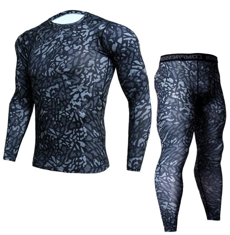 WW | Camouflage Jogginganzug Mit Kompression Für Herren