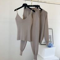 Damen sportliches Freizeit-Loungewear-Set mit Reißverschluss WW