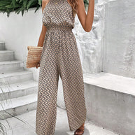 WW | Ärmelloser Jumpsuit mit aufhängendem Halsband