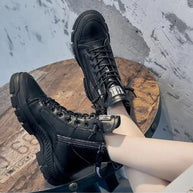 W&W - Elegante High-Top-Sneakerstiefel mit Reißverschluss