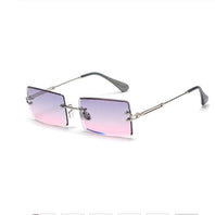WW | Modische Rechteckige Sonnenbrille Im Retro Stil
