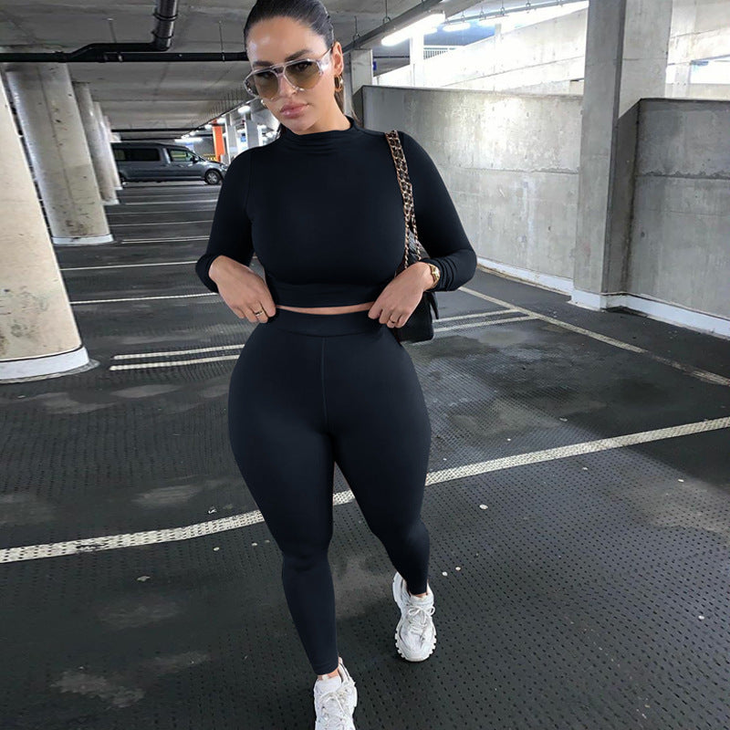 WW | Figurbetontes Langarmshirt und Leggings Set
