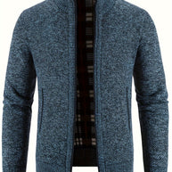 WW | Zip Up Stehkragen Strickjacke