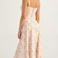 WW | Blumen Kleid für Frauen Midi