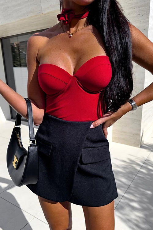 W&W Mode | Rosiedress Herzförmiger Ausschnitt Strapless Bustier Bodysuit