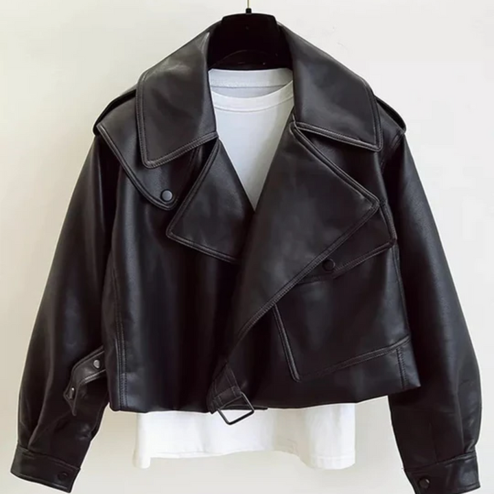 W&W Mode | Kurze Damenjacke Eine Lässige Lederjacke Für Damen
