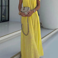 WW | Sommer Kurzarm Klassisches Kleid