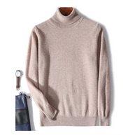 WW | Herren Wollpullover Mit Rollkragen Und Schlankem Design
