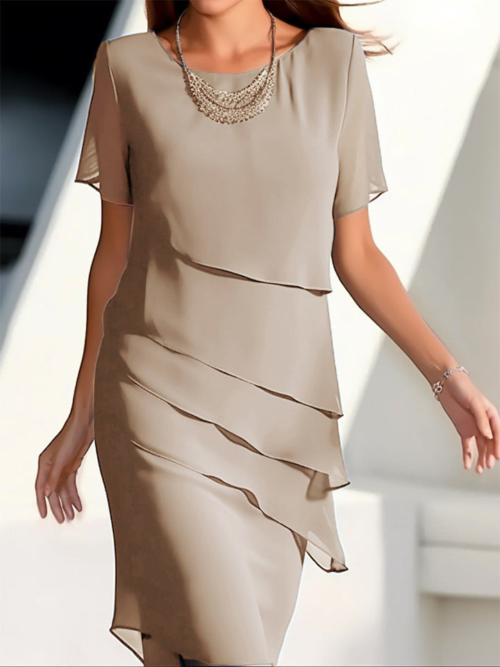 W&W Mode | Stilvolles Mid-Waist-Kleid mit Splicing-Detail