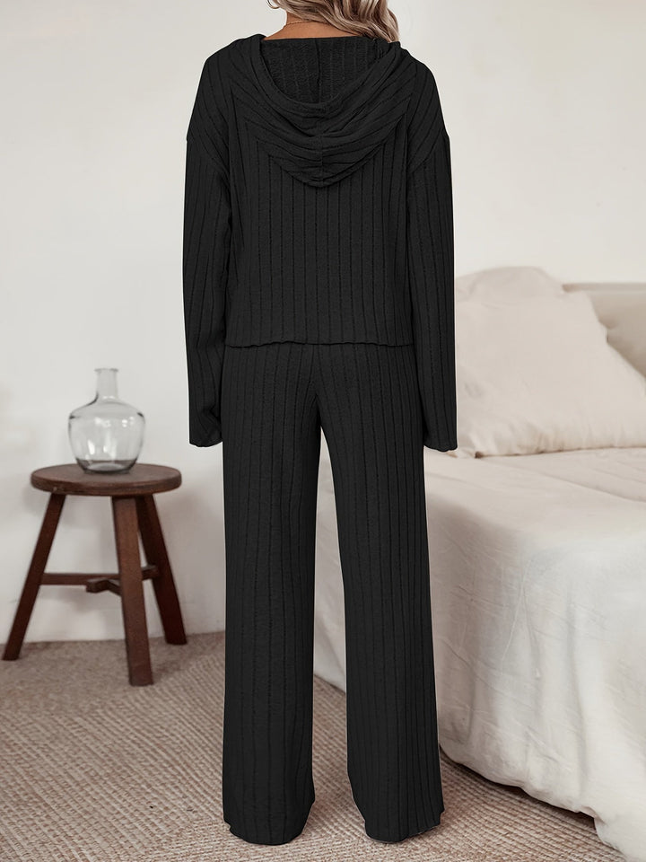 W&W Mode | Damen Freizeit Uni Farbener Kapuzenpullover und