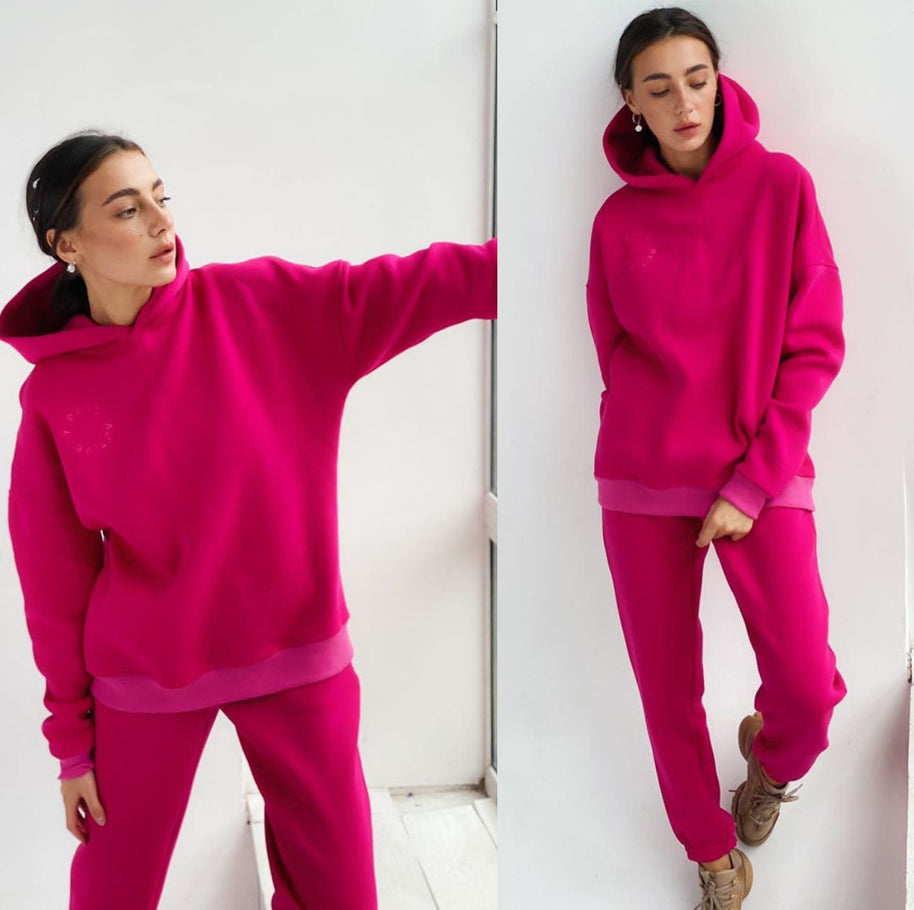 Damen bequemer Kapuzenpullover und Jogginghose WW